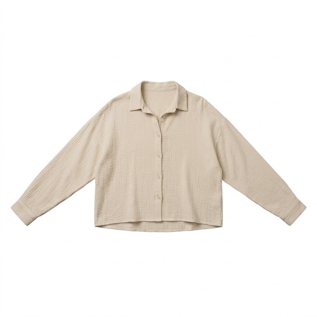Gauze Button Shirt 2