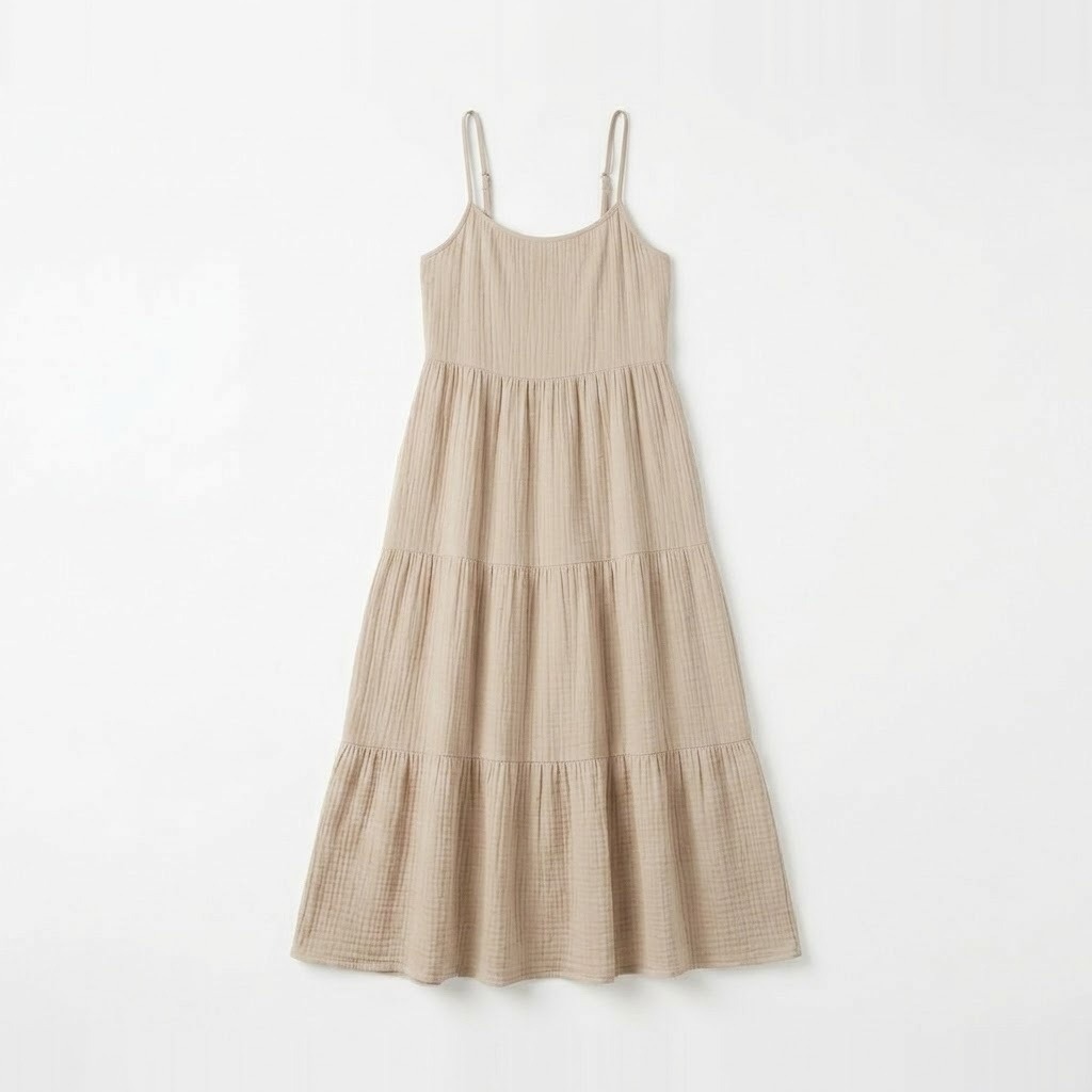 Ivory Tiered Maxi Dress 2