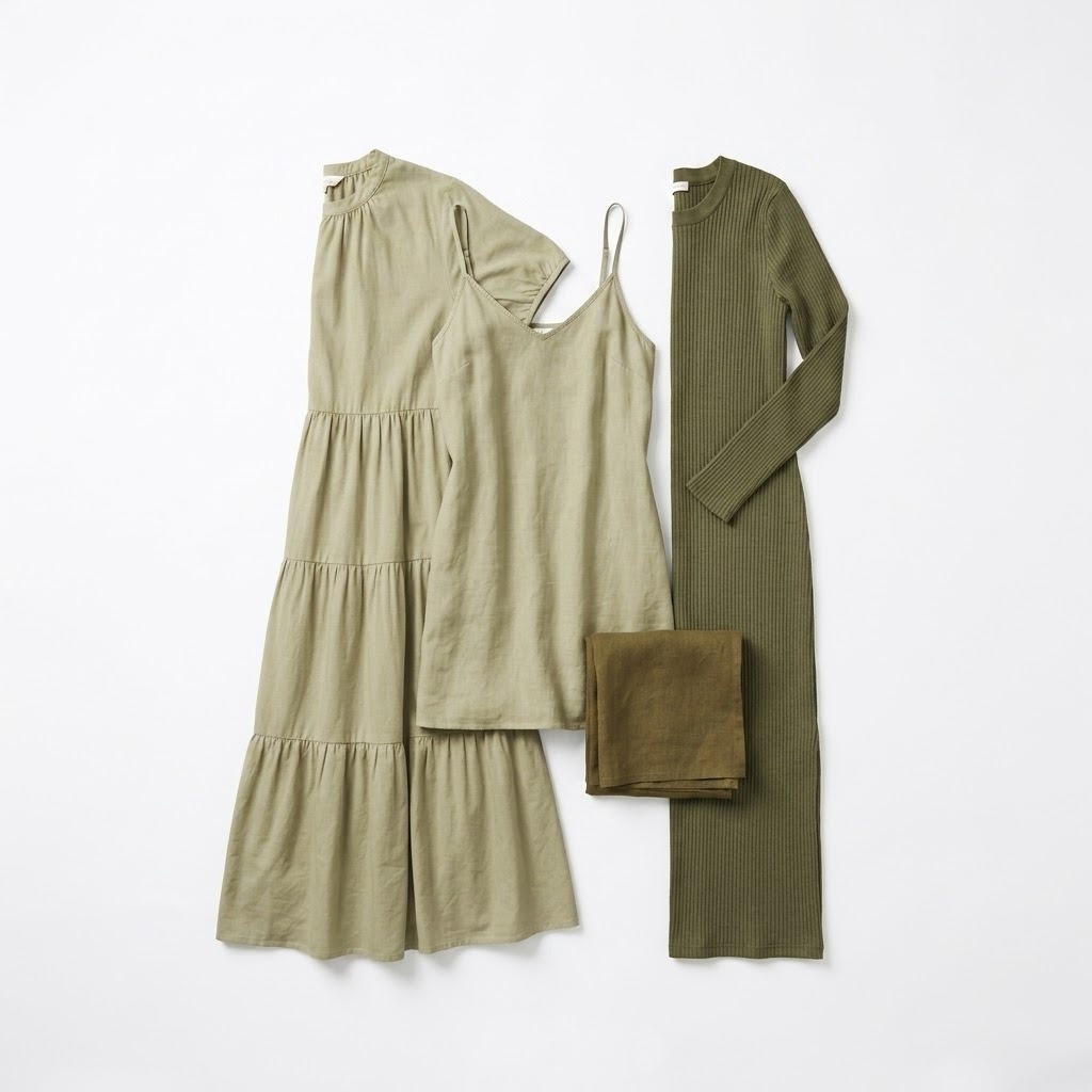 Ribbed Knit Midi Dress 2