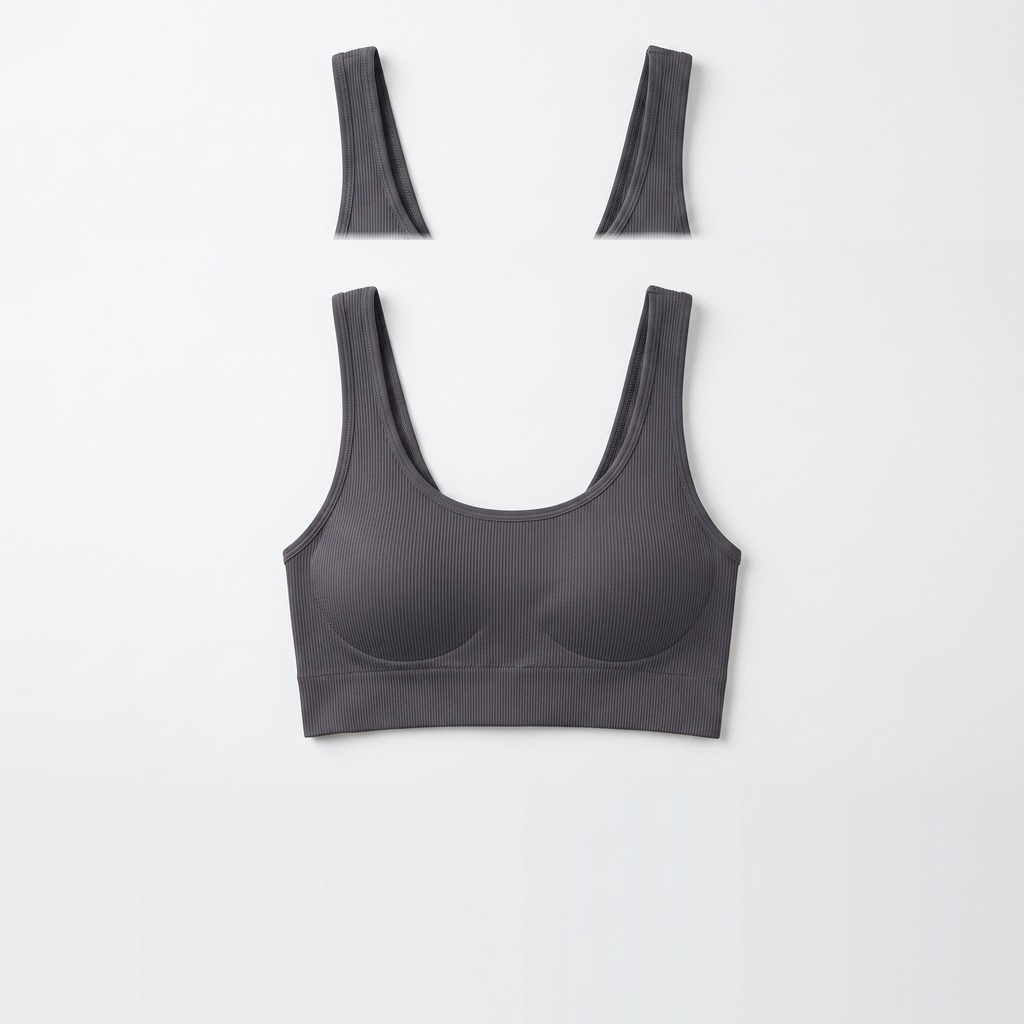 Seamless Ribbed Bra Top 3